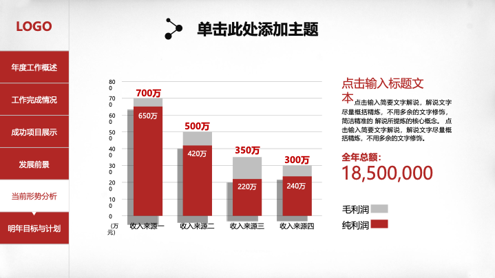红白灰简约商务年终总结PPT模板 - 新年计划工作汇报PowerPoint 红白灰简约商务年终总结PPT模板 - 新年计划工作汇报PowerPoint
