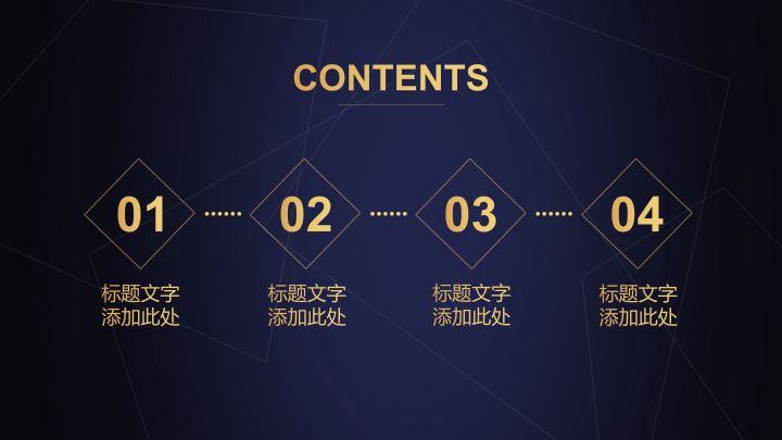 蓝金大气金融科技汇报PPT模板 - 商务通用项目计划书