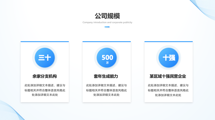 清新简约商务风公司介绍产品宣传PPT模板