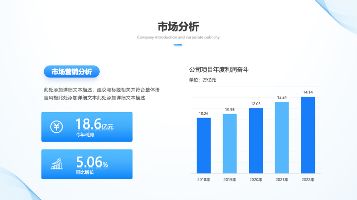 清新简约商务风公司介绍产品宣传PPT模板