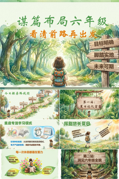 教学课件PPT课件《六年级开学第一课》
